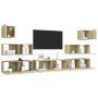 Juego de muebles de salón 7 piezas roble Sonoma de vidaXL, Muebles TV - Ref: Foro24-3079028, Precio: 245,07 €, Descuento: %
