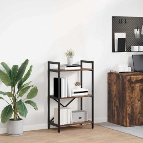 Estante de libros Roble ahumado 56 x 34 x 96 cm en Librerías y estanterías | Comprar online en Foru.es