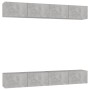Juego de muebles de salón 4 piezas gris hormigón 100x30x30 cm de vidaXL, Muebles TV - Ref: Foro24-3079061, Precio: 191,19 €, ...