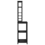 Estante de cocina Roble Negro 60 x 40 x 168 cm en Librerías y estanterías | Comprar online en Foru.es