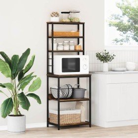 Estante de cocina Roble ahumado 60 x 40 x 168 cm en Librerías y estanterías | Comprar online en Foru.es