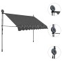 Toldo manual retráctil con LED gris antracita 300 cm en Toldos | Comprar online en Foru.es