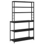 Estante de cocina Roble Negro 100 x 40 x 168 cm en Librerías y estanterías | Comprar online en Foru.es