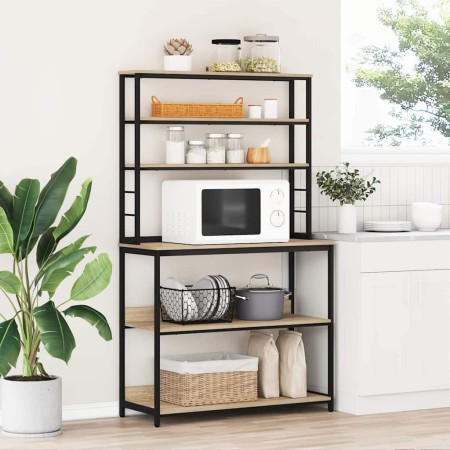 Estante de cocina Roble Sonoma 100 x 40 x 168 cm en Librerías y estanterías | Comprar online en Foru.es