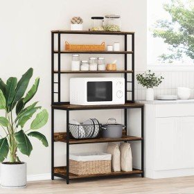 Estante de cocina Roble ahumado 100 x 40 x 168 cm en Librerías y estanterías | Comprar online en Foru.es