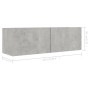 Set muebles de salón TV 4 pzas madera ingeniería gris hormigón de vidaXL, Muebles TV - Ref: Foro24-3079131, Precio: 171,26 €,...