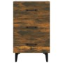 Mesita de noche madera de ingeniería roble ahumado 40x40x66 cm de vidaXL, Mesitas de noche - Ref: Foro24-817324, Precio: 56,9...