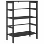 Estante de libros Roble Negro 60 x 29,5 x 81 cm en Librerías y estanterías | Comprar online en Foru.es