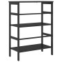 Estante de libros Roble Negro 60 x 29,5 x 81 cm en Librerías y estanterías | Comprar online en Foru.es