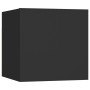 Mesita de noche madera de ingeniería negra 30,5x30x30 cm de vidaXL, Mesitas de noche - Ref: Foro24-3079709, Precio: 34,50 €, ...