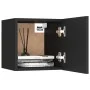 Mesita de noche madera de ingeniería negra 30,5x30x30 cm de vidaXL, Mesitas de noche - Ref: Foro24-3079709, Precio: 33,89 €, ...