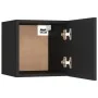 Mesita de noche madera de ingeniería negra 30,5x30x30 cm de vidaXL, Mesitas de noche - Ref: Foro24-3079709, Precio: 33,89 €, ...