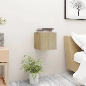 Mesita de noche madera de ingeniería roble Sonoma 30,5x30x30 cm de vidaXL, Mesitas de noche - Ref: Foro24-3079715, Precio: 27...