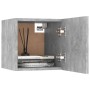 Mesita de noche madera de ingeniería gris hormigón 30,5x30x30cm de vidaXL, Mesitas de noche - Ref: Foro24-3079718, Precio: 24...