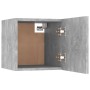 Mesita de noche madera de ingeniería gris hormigón 30,5x30x30cm de vidaXL, Mesitas de noche - Ref: Foro24-3079718, Precio: 24...