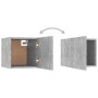 Mesita de noche madera de ingeniería gris hormigón 30,5x30x30cm de vidaXL, Mesitas de noche - Ref: Foro24-3079718, Precio: 24...