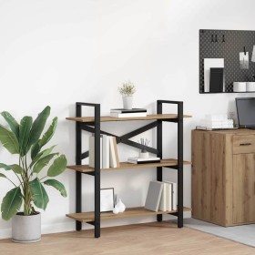 Estante de libros Roble artesanal 100 x 33,5 x 102 cm en Librerías y estanterías | Comprar online en Foru.es