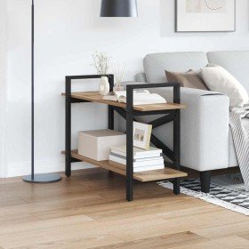 Estante de libros Roble artesanal 100 x 33,5 x 64 cm en Librerías y estanterías | Comprar online en Foru.es