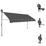 Toldo manual retráctil con LED gris antracita 350 cm en Toldos | Comprar online en Foru.es