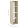 Muebles de salón 2 pzas madera ingeniería blanco y roble Sonoma de vidaXL, Muebles TV - Ref: Foro24-3079795, Precio: 114,54 €...