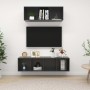 Muebles de salón 2 piezas madera de ingeniería gris brillo de vidaXL, Muebles TV - Ref: Foro24-3079798, Precio: 111,30 €, Des...