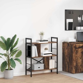 Estante de libros Roble ahumado 75 x 30 x 91 cm en Librerías y estanterías | Comprar online en Foru.es