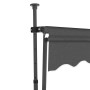 Toldo manual retráctil con LED gris antracita 350 cm en Toldos | Comprar online en Foru.es