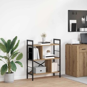 Estante de libros Roble artesanal 75 x 30 x 91 cm en Librerías y estanterías | Comprar online en Foru.es