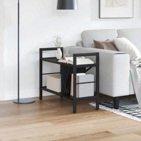 Estante de libros Roble Negro 75 x 30 x 58,5 cm en Librerías y estanterías | Comprar online en Foru.es