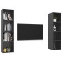 Muebles de salón de pared 2 pzas madera ingeniería gris brillo de vidaXL, Muebles TV - Ref: Foro24-3079870, Precio: 123,09 €,...
