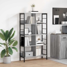Estante de libros Gris Sonoma 82 x 32 x 144,5 cm en Librerías y estanterías | Comprar online en Foru.es