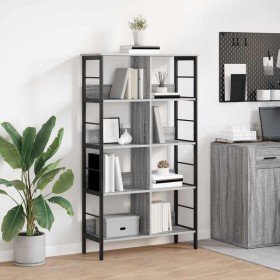 Estante de libros Gris Sonoma 82 x 32 x 144,5 cm en Librerías y estanterías | Comprar online en Foru.es