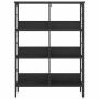 Estante de libros Roble Negro 82 x 32 x 112 cm en Librerías y estanterías | Comprar online en Foru.es