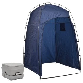 Inodoro portátil para camping con tienda 10+10 L de vidaXL, Duchas y retretes portátiles - Ref: Foro24-3081889, Precio: 131,9...