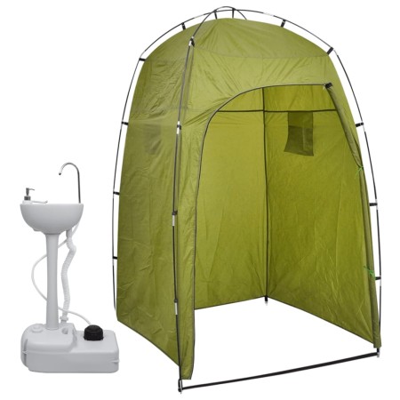 Lavabo portátil para camping con tienda de campaña 20 L de vidaXL, Camping y senderismo - Ref: Foro24-3081894, Precio: 150,06...