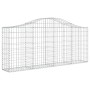 Cestas de gaviones 20 uds forma de arco hierro 200x30x80/100 cm de vidaXL, Maceteros y jardineras - Ref: Foro24-3145424, Prec...