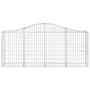 Cestas de gaviones 20 uds forma de arco hierro 200x30x80/100 cm de vidaXL, Maceteros y jardineras - Ref: Foro24-3145424, Prec...