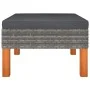 Set de muebles de jardín 7 pzas ratán sintético eucalipto gris de vidaXL, Conjuntos de jardín - Ref: Foro24-3082080, Precio: ...