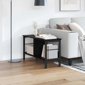 Estante de libros Roble Negro 82 x 32 x 47 cm en Librerías y estanterías | Comprar online en Foru.es