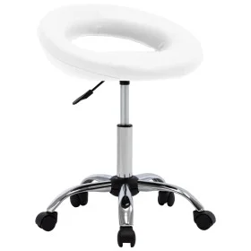 Drehbarer Esszimmerstuhl Kunstleder weiß von vidaXL, Essstühle - Ref: Foro24-3085829, Preis: 63,85 €, Rabatt: %