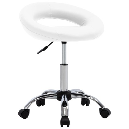 Silla de comedor giratoria cuero sintético blanco de vidaXL, Sillas de comedor - Ref: Foro24-3085829, Precio: 64,93 €, Descue...