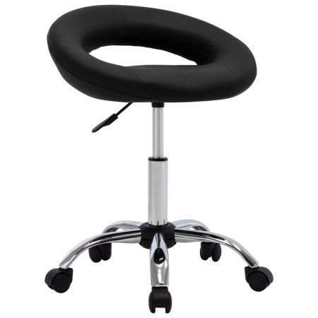 Silla de comedor giratoria cuero sintético negro de vidaXL, Sillas de comedor - Ref: Foro24-3085830, Precio: 74,00 €, Descuen...