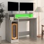 Escritorio con LED madera contrachapada gris sonoma 97x45x90 cm de vidaXL, Escritorios - Ref: Foro24-820476, Precio: 74,29 €,...