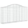 Cestas gaviones 25 uds forma de arco hierro 200x30x100/120 cm de vidaXL, Maceteros y jardineras - Ref: Foro24-3145446, Precio...