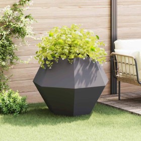 Jardinera Negro 100 x 100 x 80 cm Acero en Macetas y jardineras | Comprar online en Foru.es