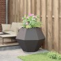 Jardinera Negro 100 x 100 x 80 cm Acero en Macetas y jardineras | Comprar online en Foru.es