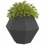 Jardinera 2 pcs Negro 100 x 100 x 80 cm Acero en Macetas y jardineras | Comprar online en Foru.es