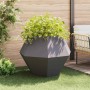 Jardinera 2 pcs Negro 100 x 100 x 80 cm Acero en Macetas y jardineras | Comprar online en Foru.es