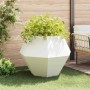 Jardinera 2 pcs 100 x 100 x 80 cm Acero en Macetas y jardineras | Comprar online en Foru.es