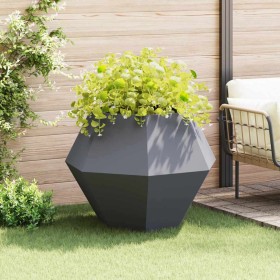 Jardinera Antracita 100 x 100 x 80 cm Acero en Macetas y jardineras | Comprar online en Foru.es